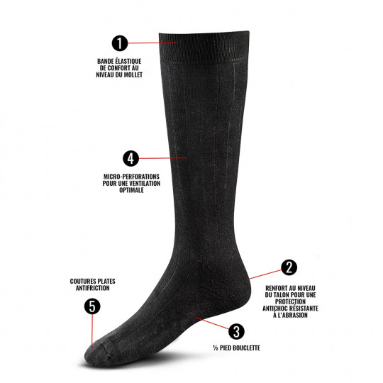 Chaussettes Rangers Climat Chaud noir – Image 2