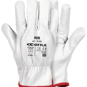 GANTS CUIR BLANC