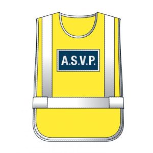 CHASUBLE JAUNE HAUTE VISIBILITÉ A.S.V.P.