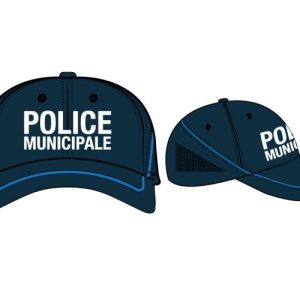 CASQUETTE SOUPLE BASEBALL LISERÉ GITANE POLICE MUNICIPALE