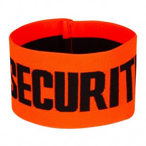 BRASSARD ELASTIQUE SECURITE ORANGE