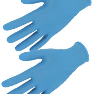 GANT NITRILE. CONTACT ALIMENTAIRE. AQL 1,5. BLEU BOITE DE 100