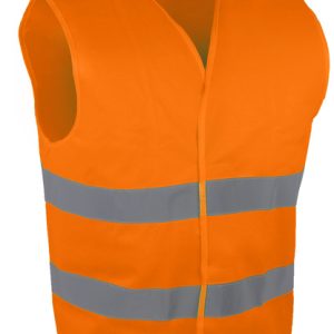 GILET HAUTE VISIBILITÉ. POLYESTER. FERMETURE AUTO-AGRIPPANTE ORANGE