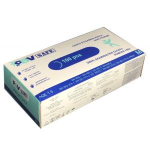 GANT D'EXAMEN VINYLE NON POUDRE Boite de 100 GANTS