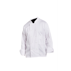 VESTE DE CUISINE COTON BLANC PRESSIONS