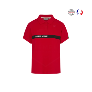 POLO SSIAP MC RBN | FEMME | marquage dos SECURITE PRIVEE (décret 180723)